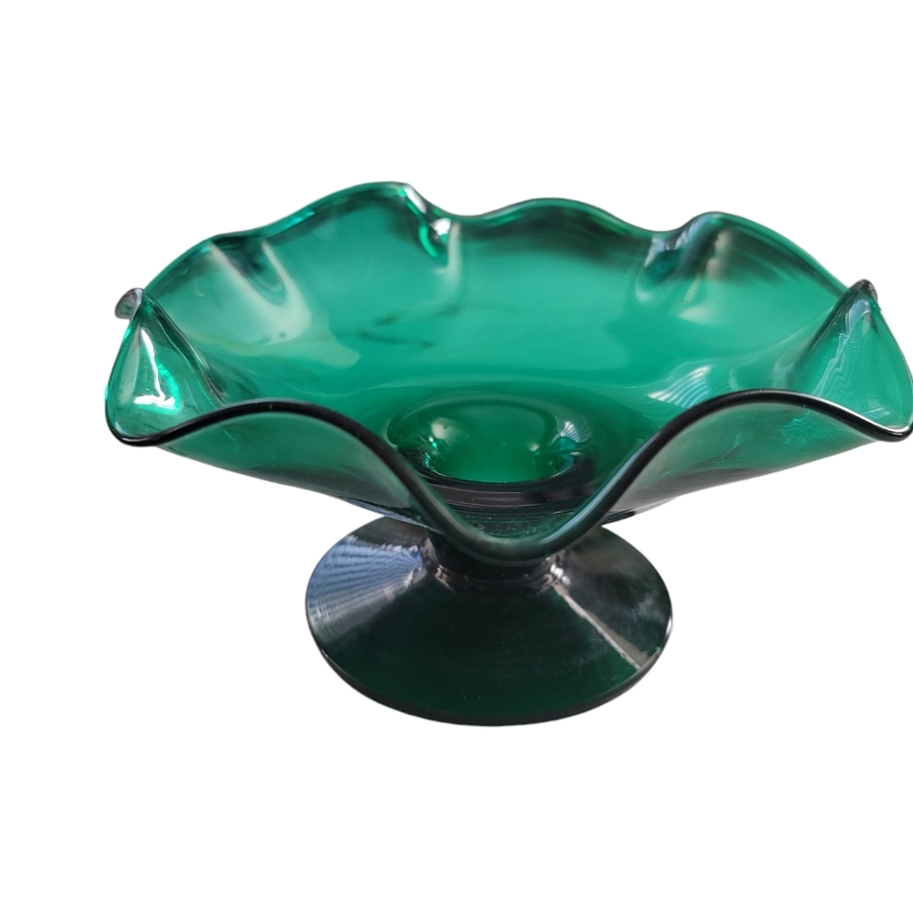 Vintage Emerald Green Bowl